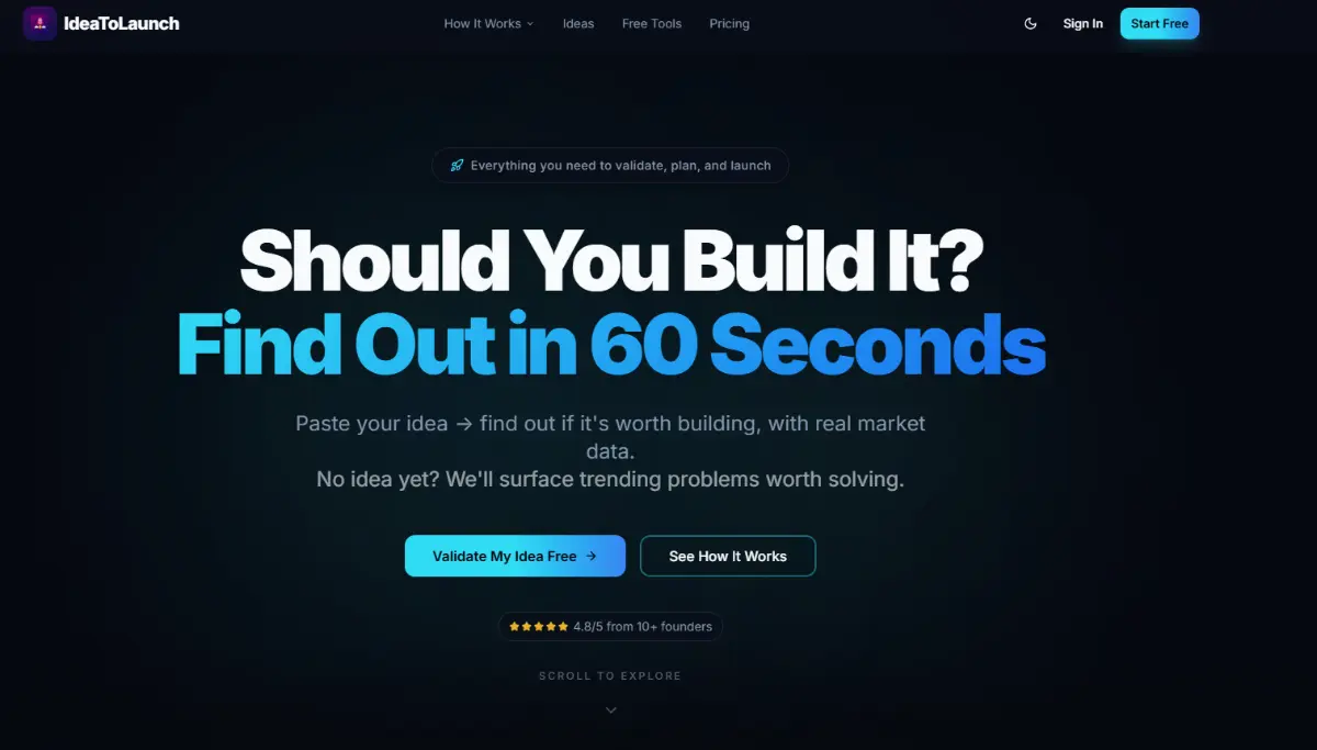 IdeaToLaunch screenshot 1