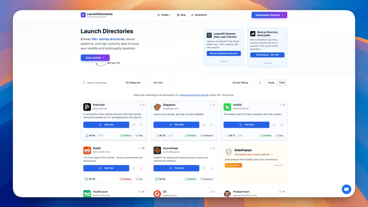 LaunchDirectories screenshot 1