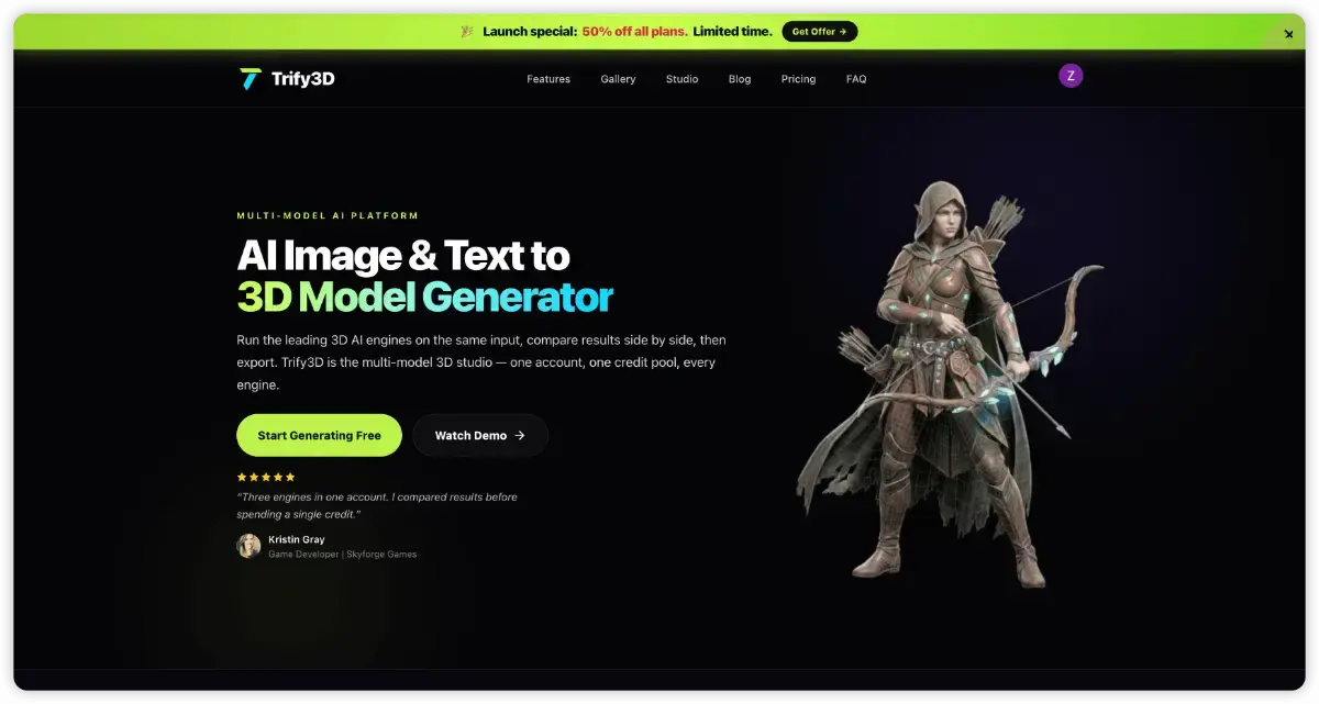 Trify3D screenshot 1