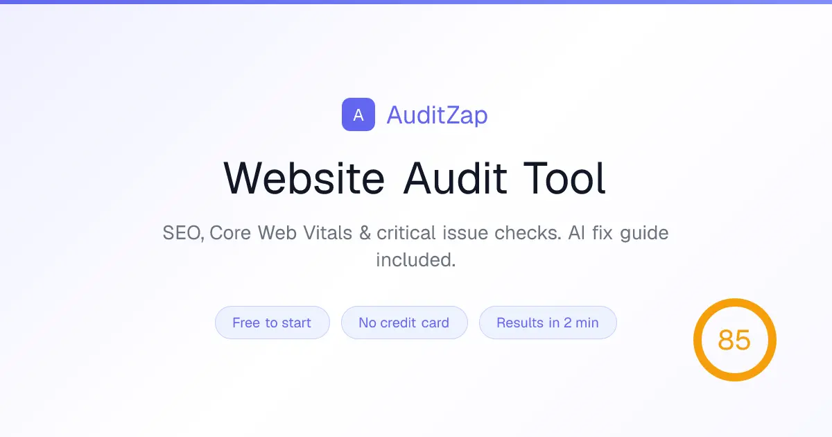 AuditZap screenshot 1