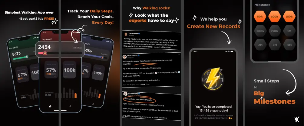 Kalzi: Simplest Walking App product image