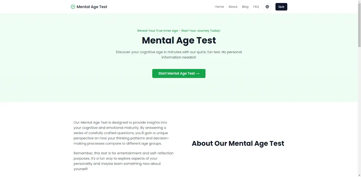 mental age test product image