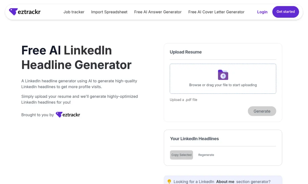 LinkedIn Headline Generator product image