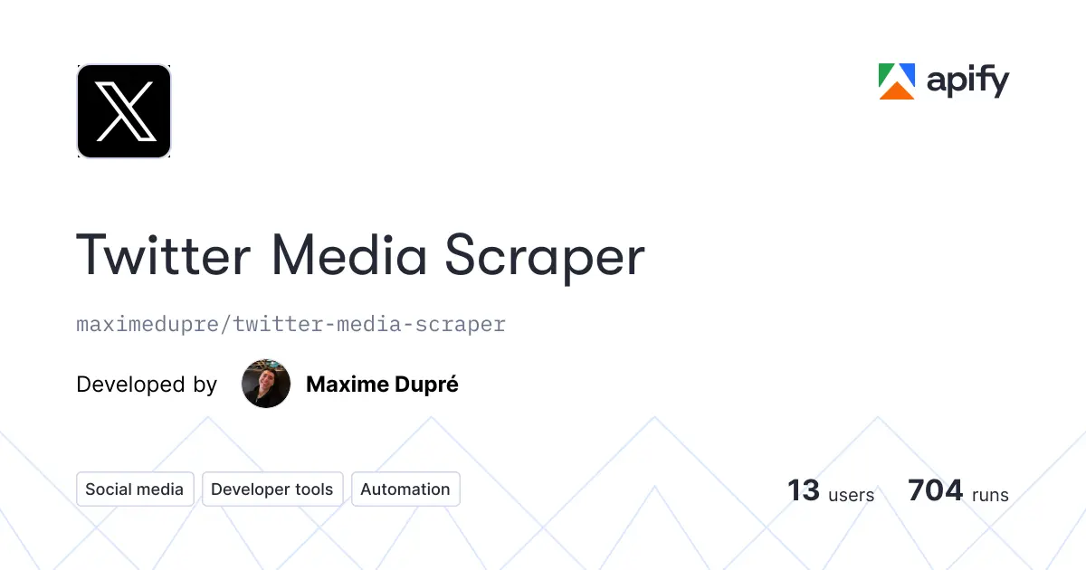 Twitter Media Scraper product image